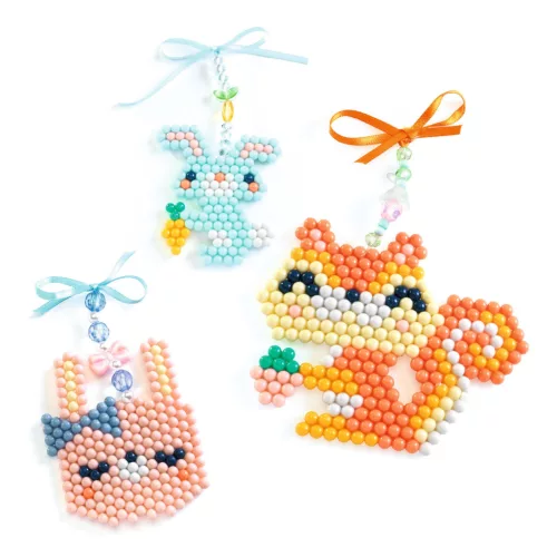 Artistic Aqua - Vizes gyöngykirakó készlet, Bundás barátok - Furry friends