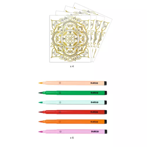 Artistic Color - Színező - Virágmandala - Flora