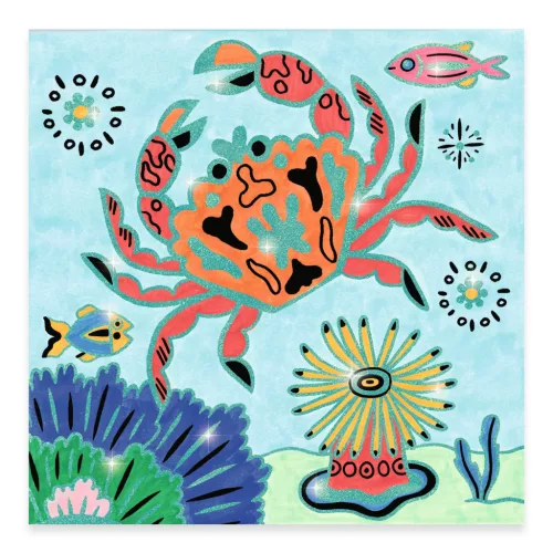 Csillámló színezők - Tenger mélyén - Under the sea