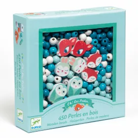   Fagyöngy készlet - Erdei állatkák - Wooden beads, small animals