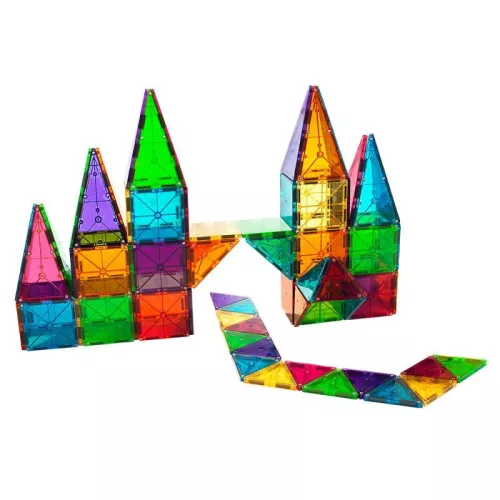 MAGNA-TILES® Clear, mágneses építőjáték, 100 db