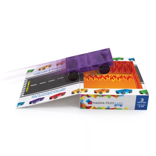 MAGNA-TILES® kiegészítő, lila és piros autó