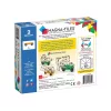 MAGNA-TILES® kiegészítő, zöld és sárga autó