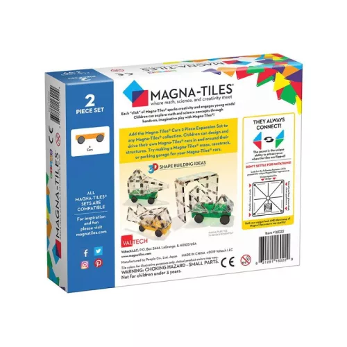 MAGNA-TILES® kiegészítő, zöld és sárga autó
