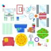 MAGNA-TILES® House, mágneses építőjáték, matricákkal