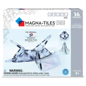   MAGNA-TILES® ICE®, mágneses építőjáték, átlátszó elemek