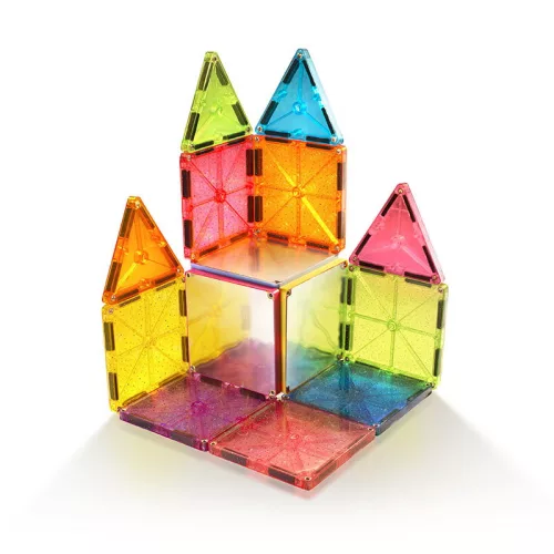 MAGNA-TILES® Stardust, mágneses építőjáték, csillám és tükör
