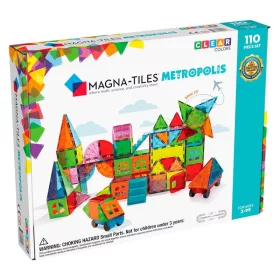 MAGNA-TILES® Metropolis, mágneses építőjáték, 110 db