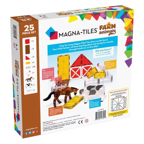 MAGNA-TILES® Farm Animals, mágneses építőjáték