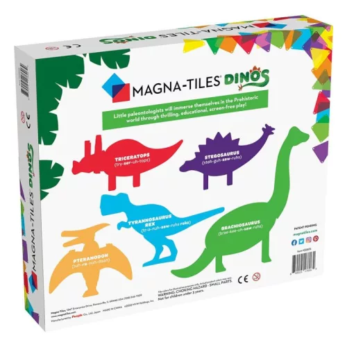 MAGNA-TILES® Dinos, 5 mágneses figura