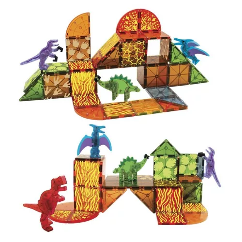 MAGNA-TILES® Dino World, 40 darabos mágneses készlet
