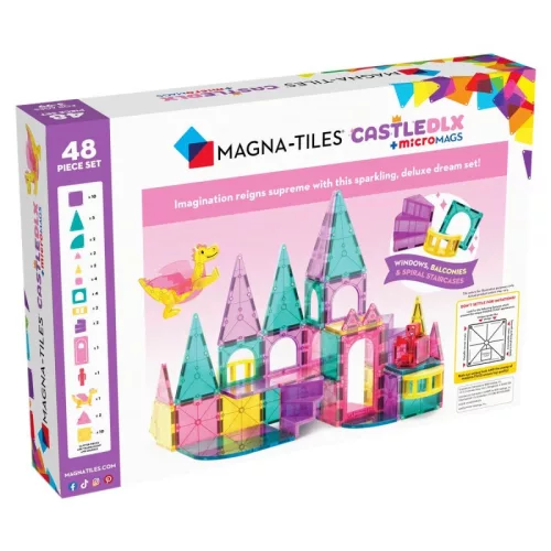 MAGNA-TILES® Kastély, mágneses építőjáték, 48 db