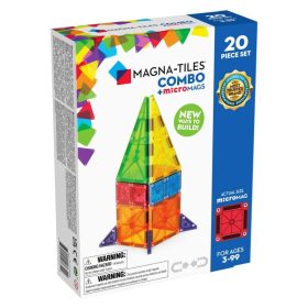 MAGNA-TILES® + mikroMAGS, 20 db. mágneses szett