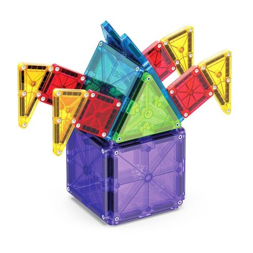 MAGNA-TILES® + mikroMAGS, 46 db. mágneses szett