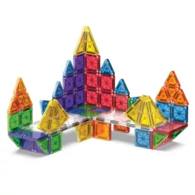MAGNA-TILES® + mikroMAGS, 62 db. mágneses szett