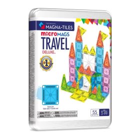 MAGNA-TILES® MikroMAGS Deluxe utazókészlet, 55 darabos