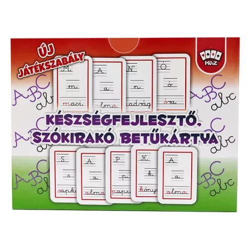 Magyar nyelvű betűkártya