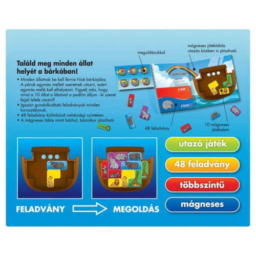 Smart Games Magnetic Travel: Noah's ark - Noé bárkája