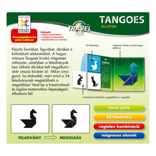Smart Games Magnetic Travel: Tangoes - Állatok
