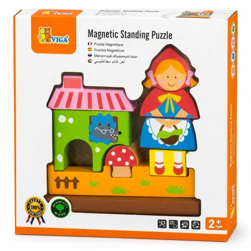 Mágneses puzzle (Piroska és a farkas)