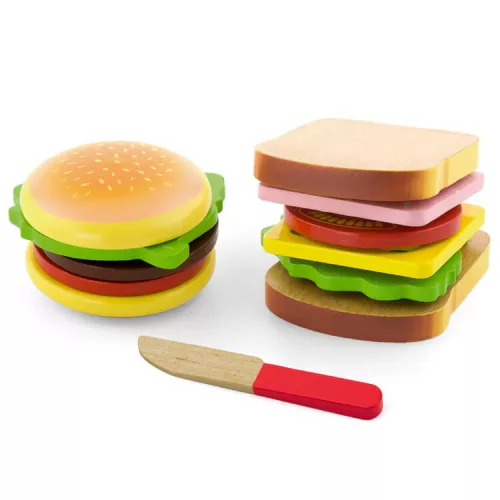 Játék szendvics és hamburger