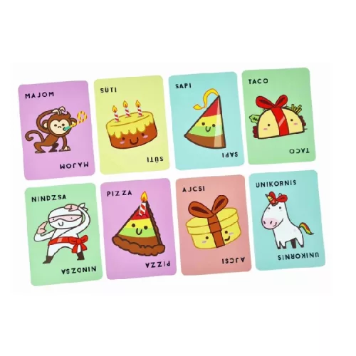 Süti, sapi, taco, pizza, ajcsi - Társasjáték