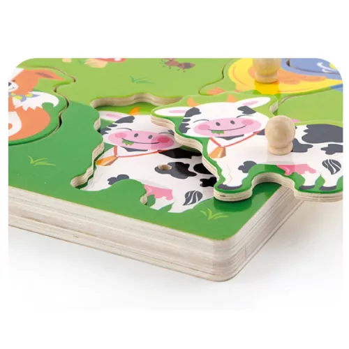 Fogantyús puzzle - farmos (hangot adó)