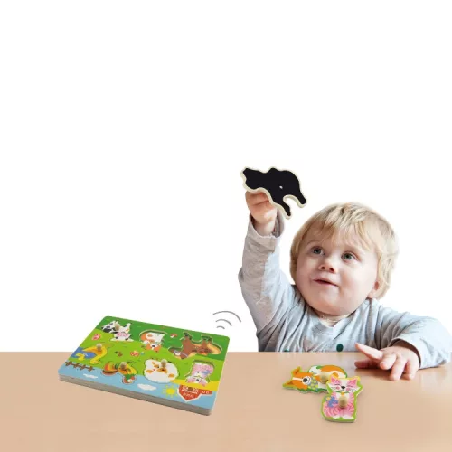 Fogantyús puzzle - farmos (hangot adó)