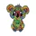 Fa puzzle, színes A5 méretű 95 db-os (koala)