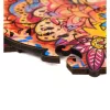 Fa puzzle, színes A4 méretű 122 db-os (hiúz)