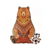 Fa puzzle, színes A3 méretű 200 db-os (medve)