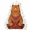 Fa puzzle, színes A3 méretű 200 db-os (medve)