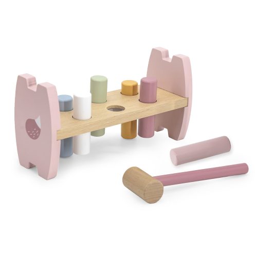 Kalapálos dühöngő és montesszori torony (róka) készletben