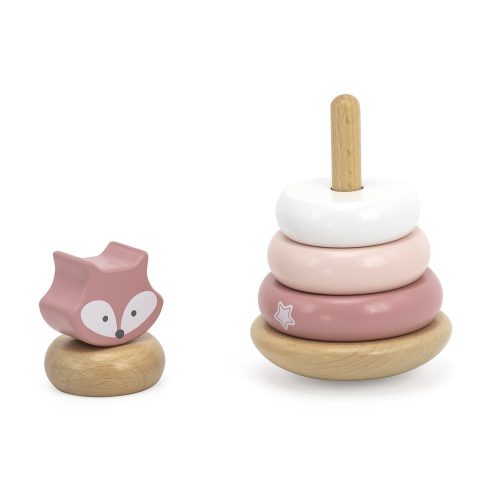 Kalapálos dühöngő és montesszori torony (róka) készletben