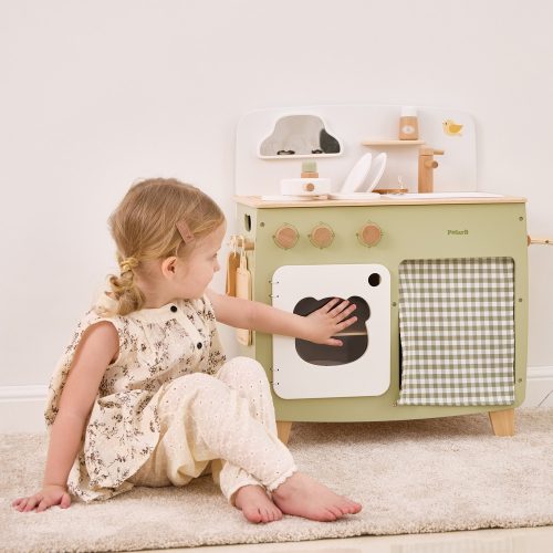 Játékkonyha eszközökkel - zöld (PolarB)