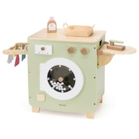 Játék mosógép eszközökkel - zöld (PolarB)