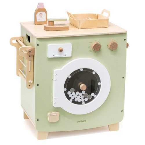 Játék mosógép eszközökkel - zöld (PolarB)