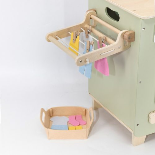 Játék mosógép eszközökkel - zöld (PolarB)