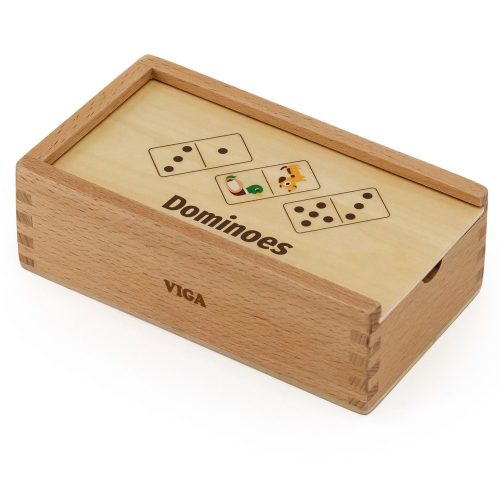 Kétoldalas fadominó - 28 db-os (V)