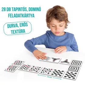   Érzékelős és tapintós Kétoldalas Maxi Dominó - Gyengénlátóknak is ajánlott!