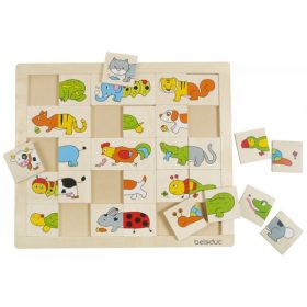   Vidám állatok - Párosító - Két félből egy egész! 24 hó+