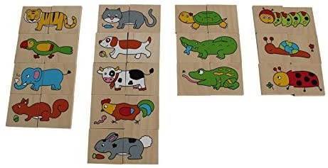 Vidám állatok - Párosító - Két félből egy egész! 24 hó+