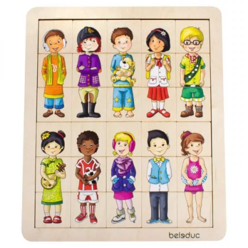 Vidám párosító - Gyerekek a világból