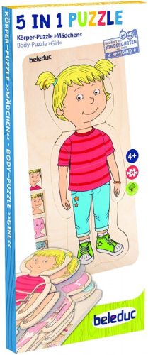 Ismerd meg a tested-lány rétegpuzzle