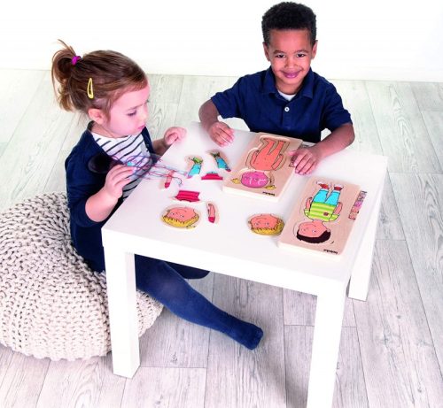 Ismerd meg a tested-lány rétegpuzzle