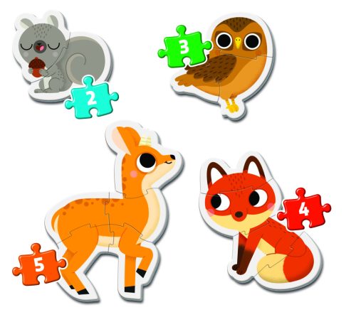 Első puzzle - Erdei állatok 24 hó+