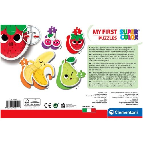 Első puzzle - Gyümölcsök 24 hó+