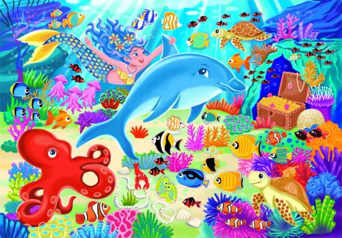 Puzzle 30 darabos - Tenger mélyén