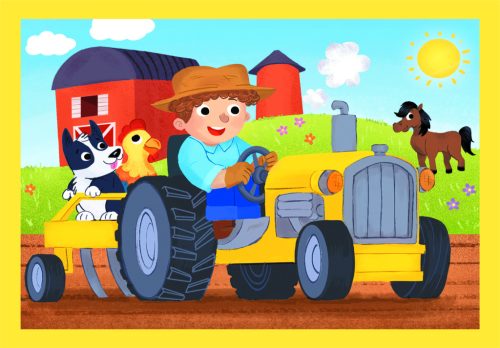 Puzzle 4 az 1-ben - Szorgos munkások