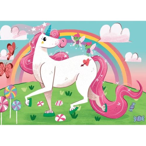 Puzzle 2x20 darabos - Mágikus unikornis